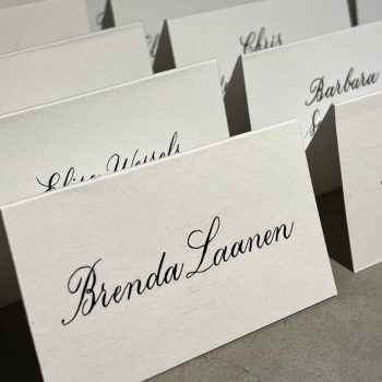 Professional calligraphy and engraving Amsterdam